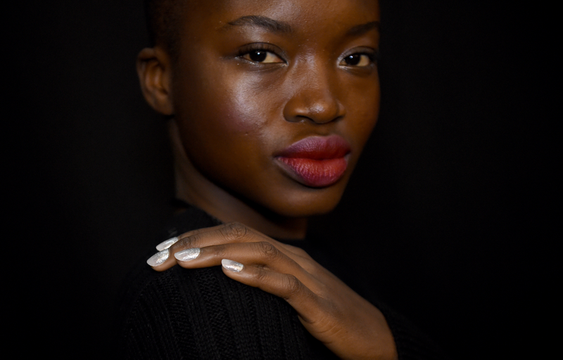 A model at Rebecca Minkoff